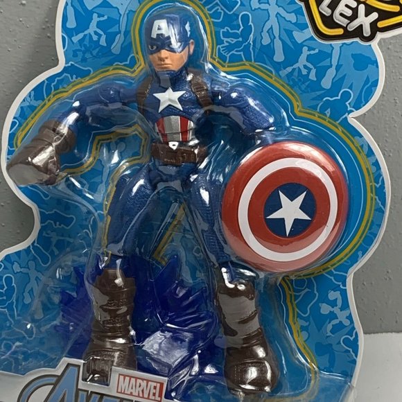 Hasbro Marvel Avengers Captain America Bend and Flex Action Figure NIB 2019 - Picture 2 of 4